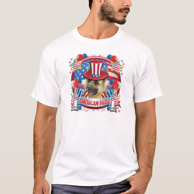 Amerikanischer Stolz-Schäferhund T-Shirt (Vorderseite)
