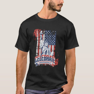 Amerikanischer Tag der Flagge Erinnerung Geschicht T-Shirt