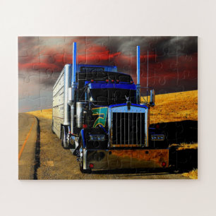 Amerikanischer Transport-LKW zur Rast gezogen Puzzle