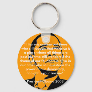 Amerikanischer Traumobama-Schlüsselring Schlüsselanhänger