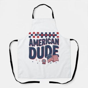Amerikanischer Typ patriotisches Vintage-Shirt-Des Schürze