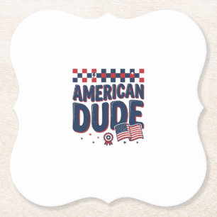 Amerikanischer Typ patriotisches Vintage-Shirt-Des Untersetzer
