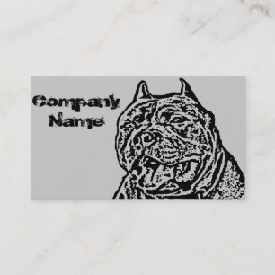 Amerikanischer Tyrann-Hund Visitenkarte