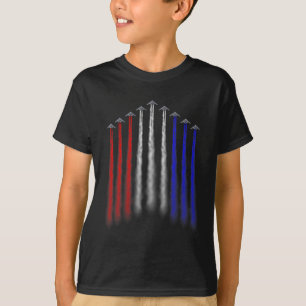 Amerikanischer Unabhängigkeitsbomber Jet Patriotis T-Shirt