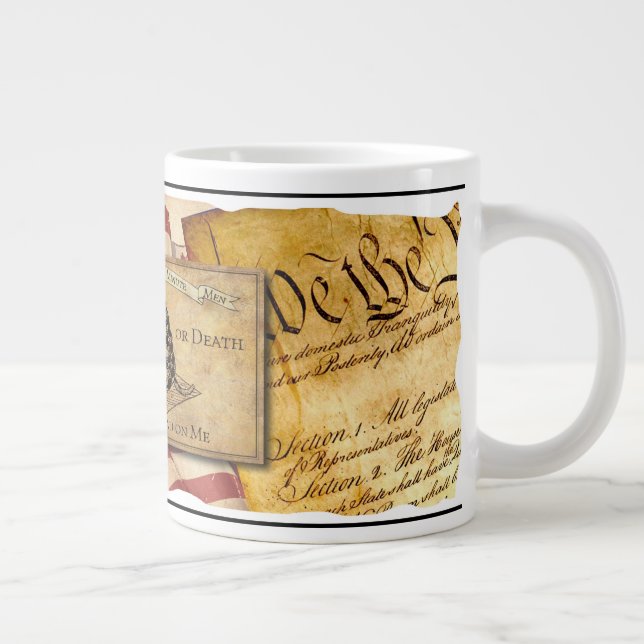 Amerikanischer Unabhängigkeitskrieg Jumbo-Tasse (Rechts)