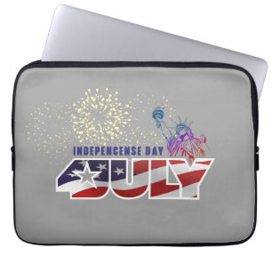 Amerikanischer Unabhängigkeitstag 13" Laptopschutzhülle