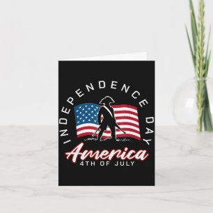 Amerikanischer Unabhängigkeitstag 4. Juli patrioti Karte