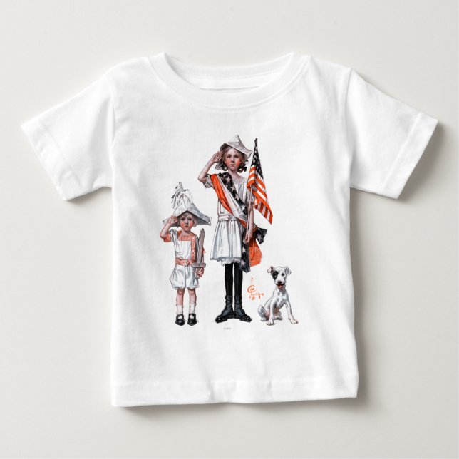 Amerikanischer Unabhängigkeitstag Baby T-shirt (Vorderseite)