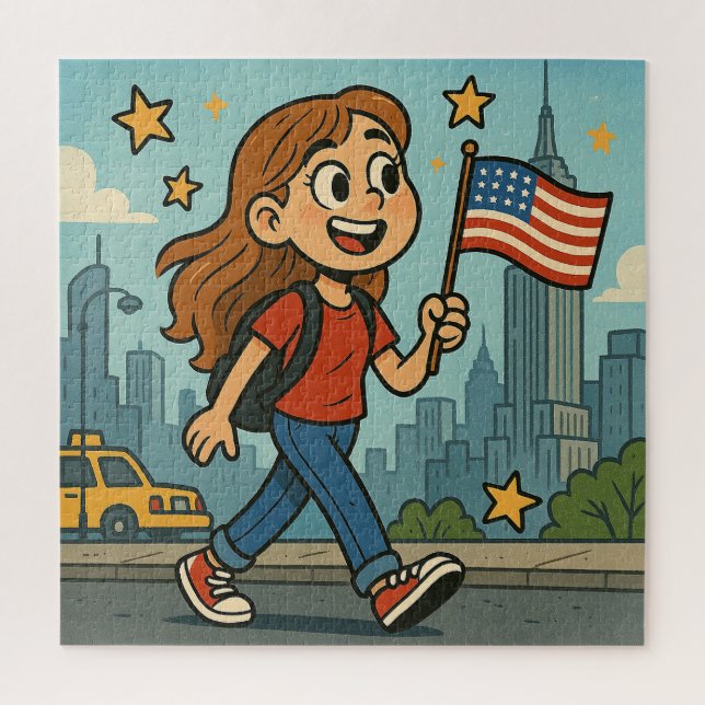 Amerikanischer Unabhängigkeitstag Puzzle (Vertikal)