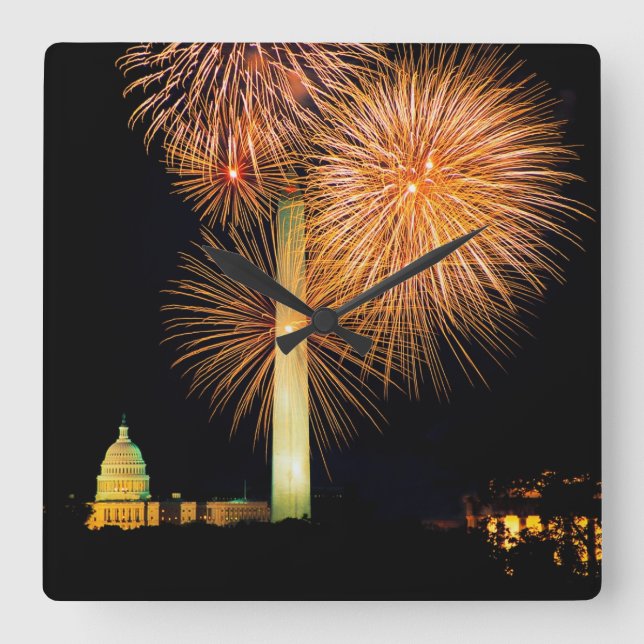 Amerikanischer Unabhängigkeitstag, Quadratische Wanduhr (Vorderseite)