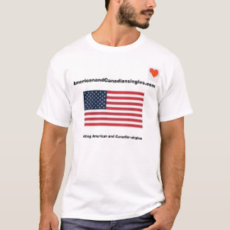 Amerikanischer und kanadischer Single-T - Shirt