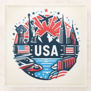 amerikanischer Untersetzer