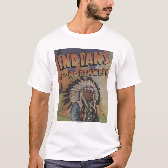 Amerikanischer Ureinwohner des Nordwestens - T-Shirt (Vorderseite)