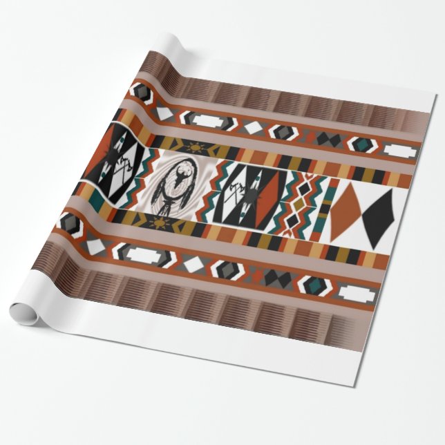 Amerikanischer Ureinwohner Dreamcatcher Packpapier (Ungerollt)