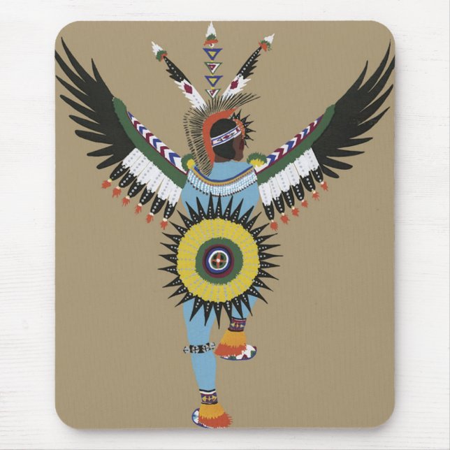 Amerikanischer Ureinwohner Tänzer-Mousepad Mousepad (Vorne)