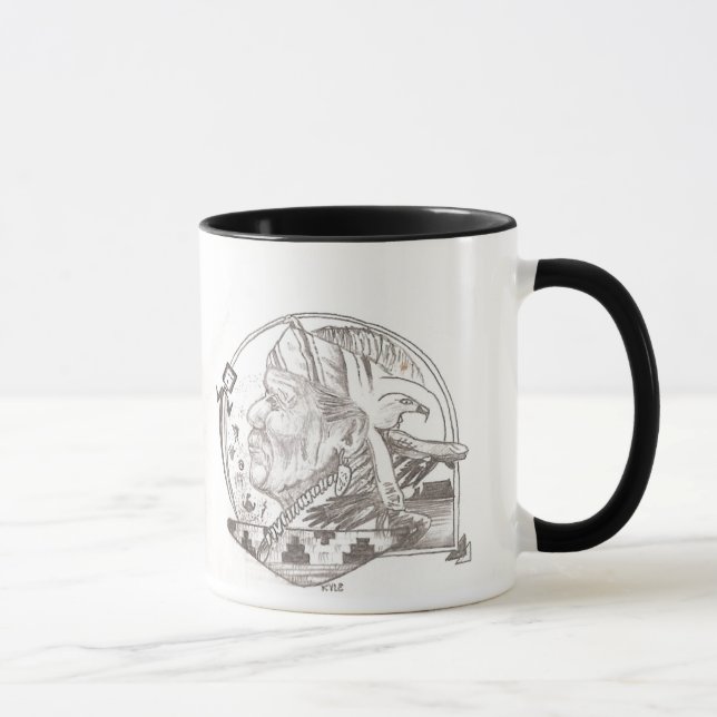 Amerikanischer Ureinwohner Tasse (Rechts)