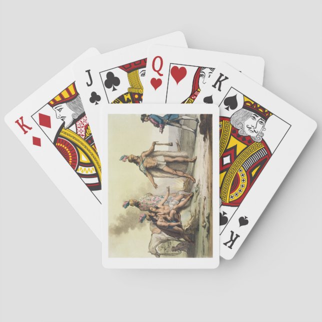 Amerikanischer Ureinwohner von Patagonia, Chile, Spielkarten (Rückseite)