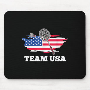 Amerikanischer USA-Team-Shuttle-Racket-Badminton-S Mousepad
