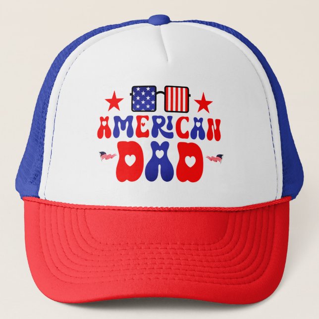 amerikanischer Vater Truckerkappe (Vorderseite)