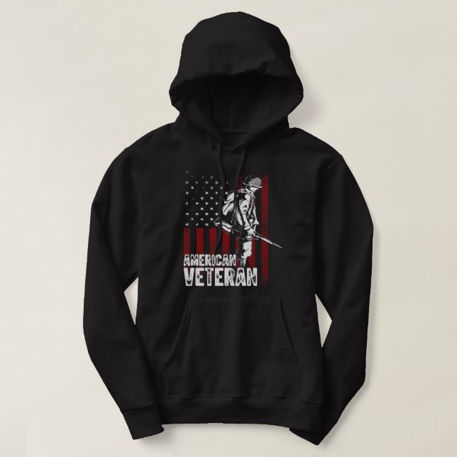 Amerikanischer Veteran 33 Hoodie (Design vorne)