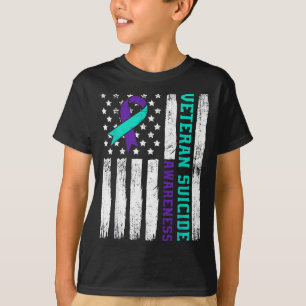 Amerikanischer Veteran Bewusstseinsmonat Amerika-F T-Shirt