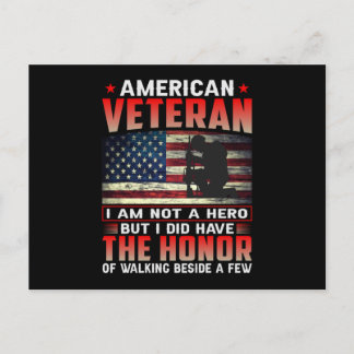 Amerikanischer Veteran, ich bin kein Held Einladungspostkarte