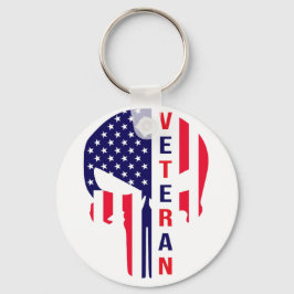 Amerikanischer Veteran Punisher Schlüsselanhänger