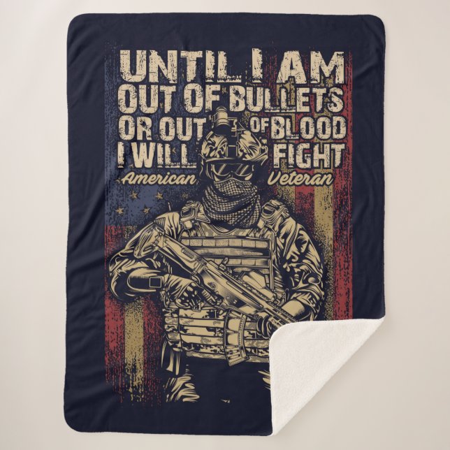 Amerikanischer Veteran Sherpadecke (Vorderseite)
