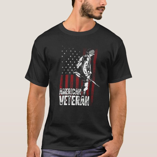 Amerikanischer Veteran T-Shirt (Vorderseite)
