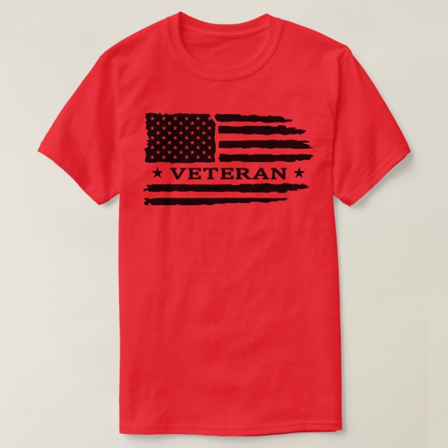 Amerikanischer Veteran T-Shirt (Design vorne)