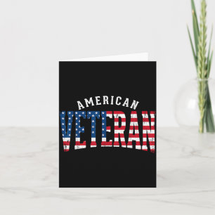 Amerikanischer Veteran USA-Flagge Karte
