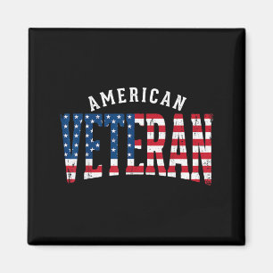 Amerikanischer Veteran USA-Flagge Magnet