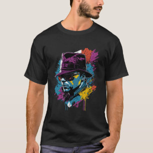 Amerikanischer Vintage-Mafia-Graffiti-Gang-Straßen T-Shirt