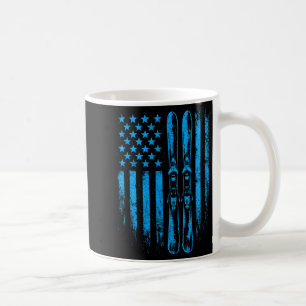 Amerikanischer Vintage-Skisport Ski Winter Berg US Kaffeetasse