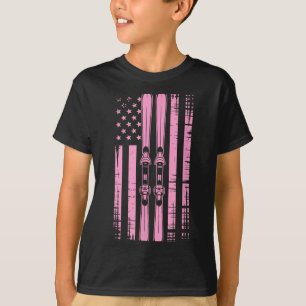 Amerikanischer Vintage-Skisport Ski Winter Berg US T-Shirt