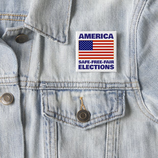 Amerikanischer Wahlbutton Button (Beispiel)
