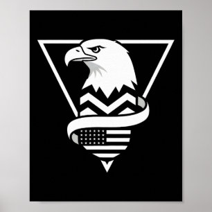 Amerikanischer Weißkopfadler-Vogel-Geschenk für Mä Poster