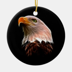 Amerikanischer Weißkopfseeadler-Kopf Keramik Ornament
