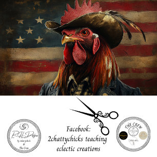 Amerikanischer Western Hahn namens Ruster 250. USA Seidenpapier