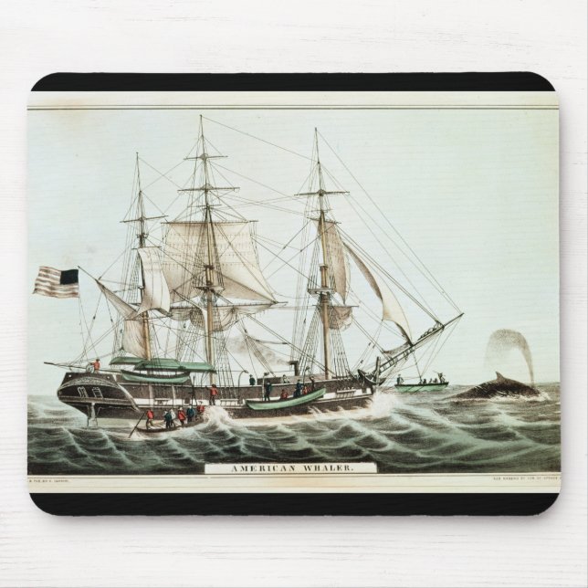 Amerikanischer Whaler, graviert von Nathaniel Mousepad (Vorne)
