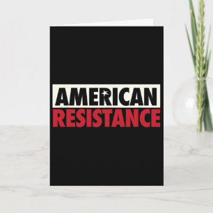 Amerikanischer Widerstand Anti-Trump-Demokrat-Unte Karte