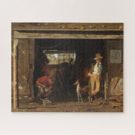 Amerikanischer wilder Westschmied und Cowboy Puzzle