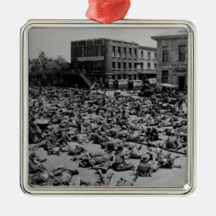 Amerikanischer ziviler Krieg Silbernes Ornament