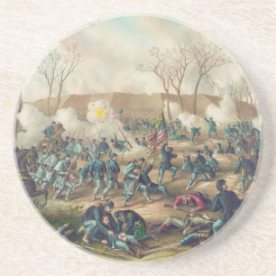 Amerikanischer ziviler Kriegs-Kampf des Forts Getränkeuntersetzer