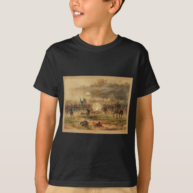 Amerikanischer ziviler Kriegs-Kampf von Antietam T-Shirt (Vorderseite)