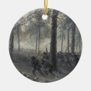 Amerikanischer ziviler Kriegs-Kampf von Keramikornament