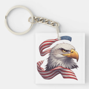 Amerikanisches Adler-Geschenk für Männer und Fraue Schlüsselanhänger