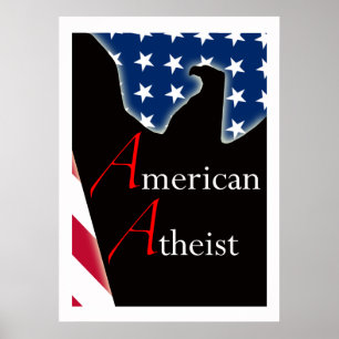 Amerikanisches atheistisches Plakat