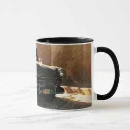 Amerikanisches Auto auf der Straße in der alten Ha Tasse