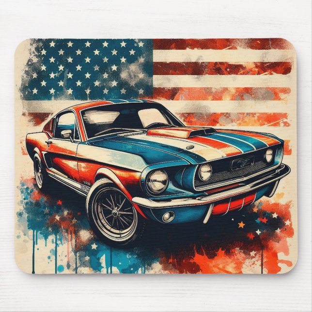 amerikanisches Auto Mousepad (Vorne)